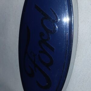 Ford Emblem Blue Oval Badge FoMoCo Logo 2 Mounting Posts Replacement Part Oem